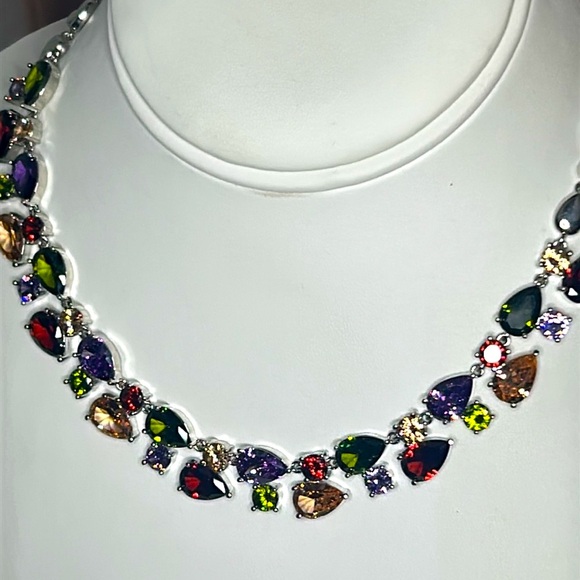 Elegant Multicolor Gemstone Necklace MWT